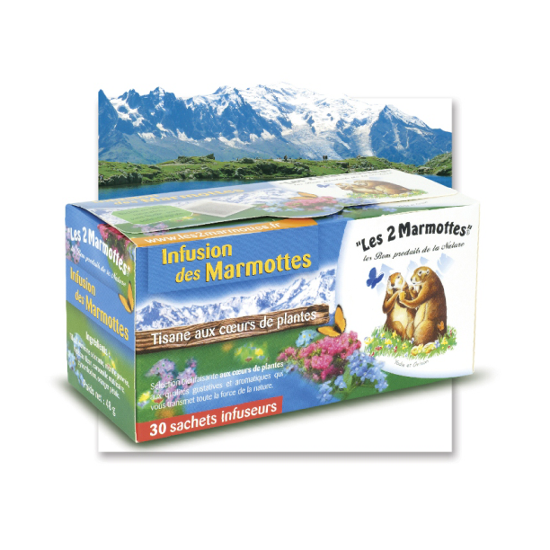 2 Marmottes Infusion Délice Fruité - 30 sachets